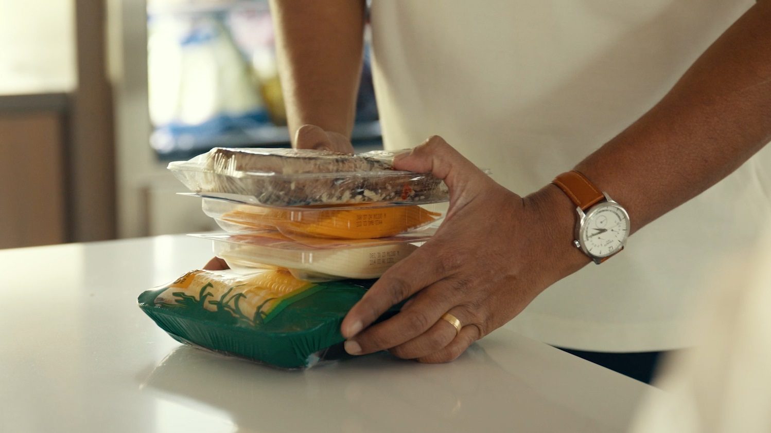 Food In Plastic Packaging