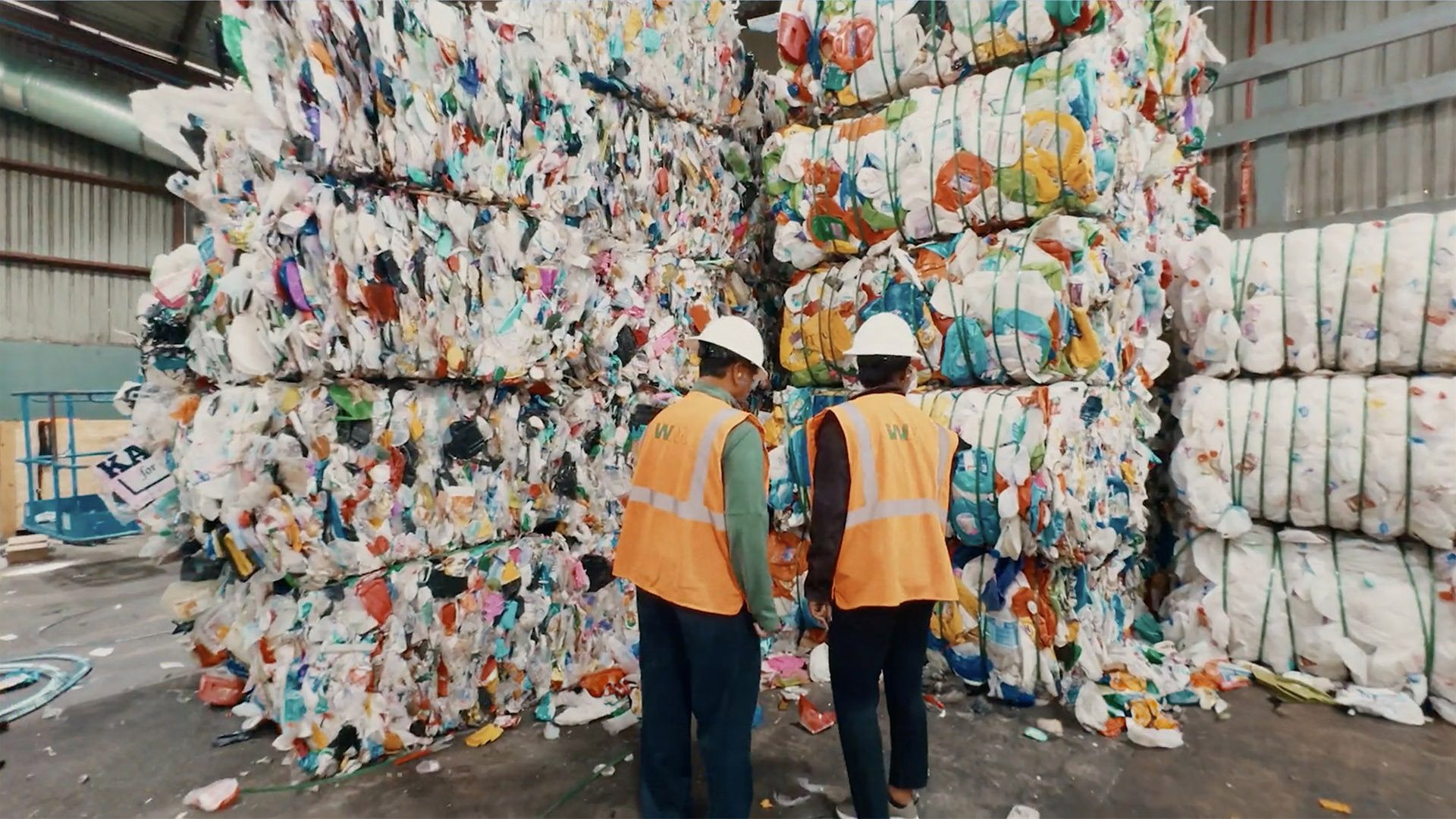 Adwoa at plastic recycling facility