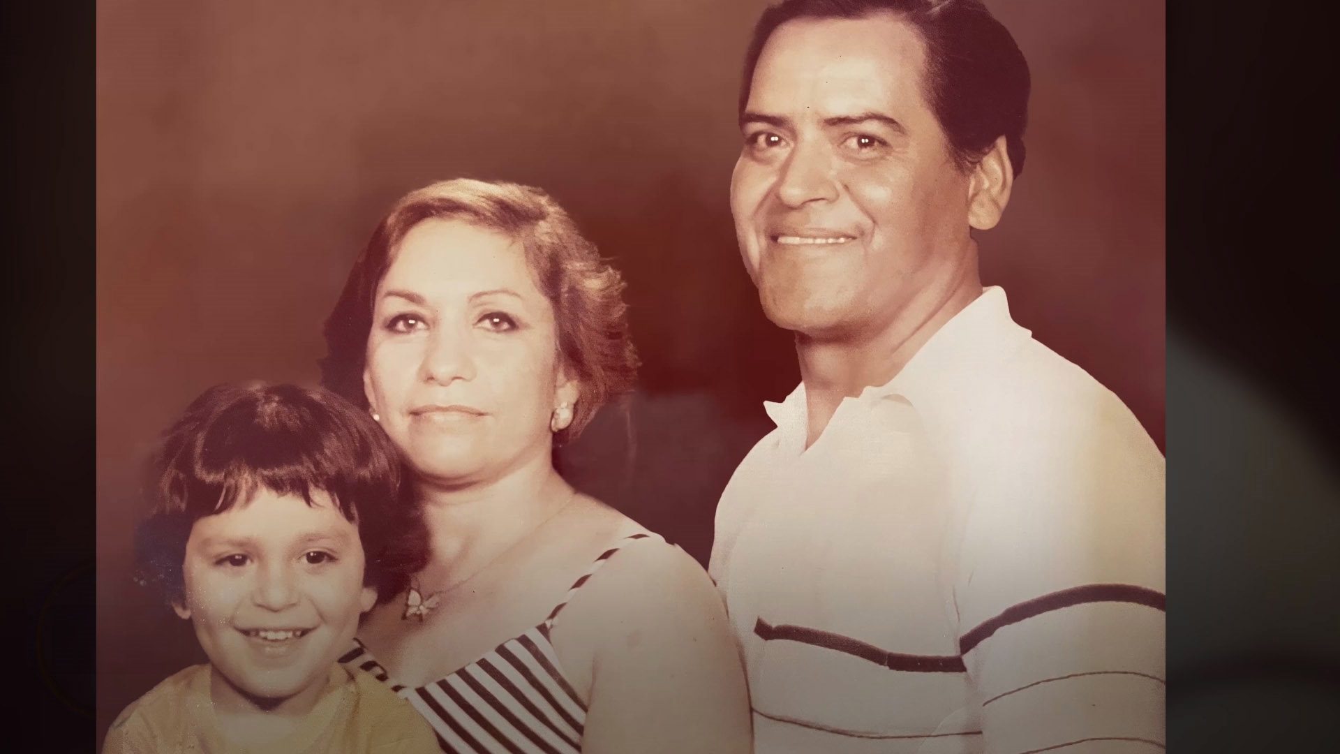 Portrait of Armando from LDB as a child with his parents